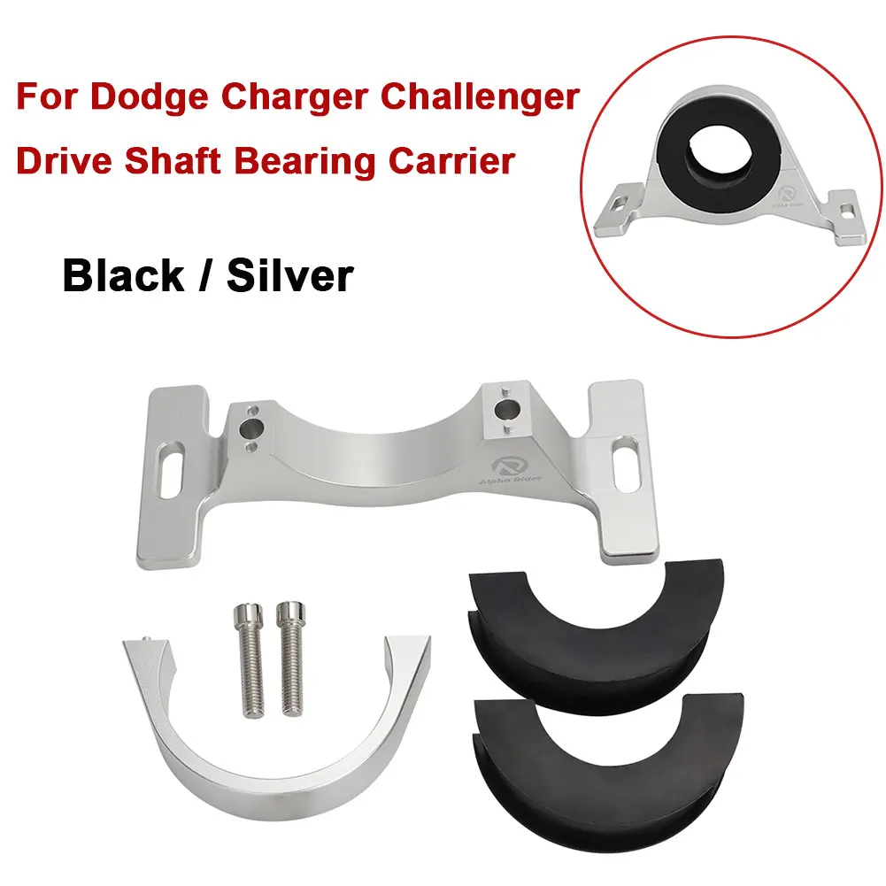 

For Dodge Charger / Challenger / Chrysler 300 ScatPack HellCat 394 2015+ Black/Silver Driveshaft Center Support Bearing Carrier