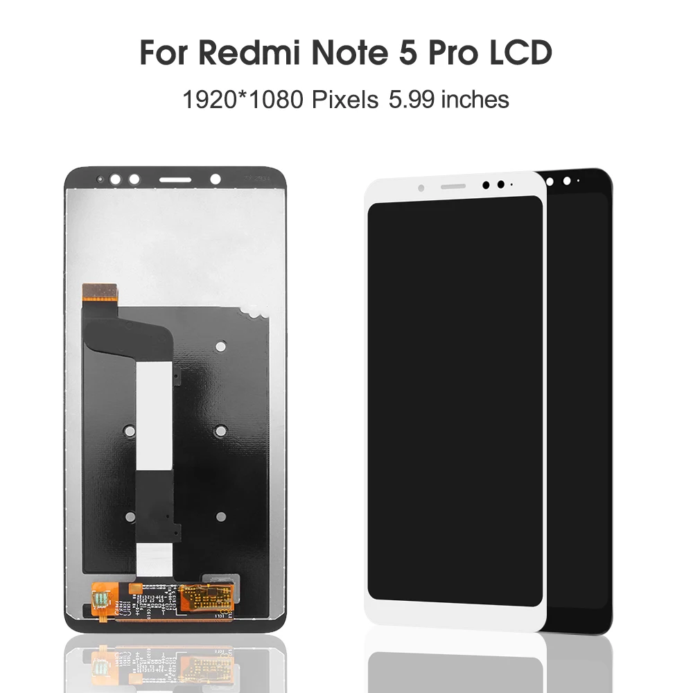 AMOLED for Xiaomi Redmi Note 5 Pro LCD Display Digital Touch Screen with Frame for Xiaomi Redmi Note 5 MEI7S MEI7 Replacement