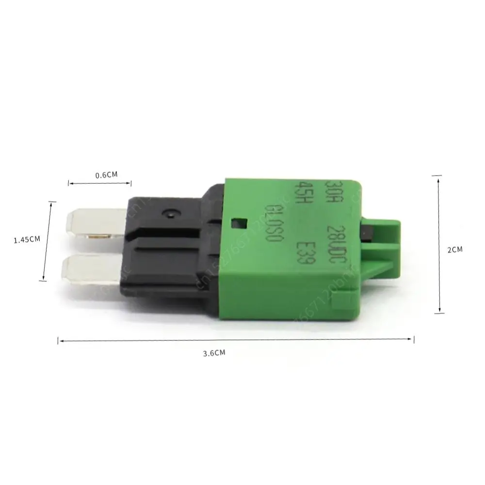 2-30 sztuk 5/7.5/10/15/20/25/30A DC28V resetem ręcznym bezpiecznik Adapter ATC przerywacz bezpiecznik ostrza do rajdów samochodowych