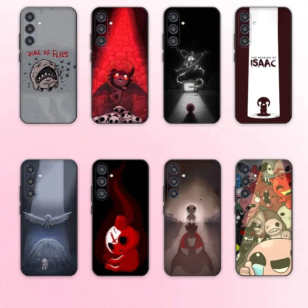 

The B-Binding Of I-Isaac Phone Case For Samsung Galaxy A73,A72,A71,A70,A53,A52,A51,Others Soft Black Cover