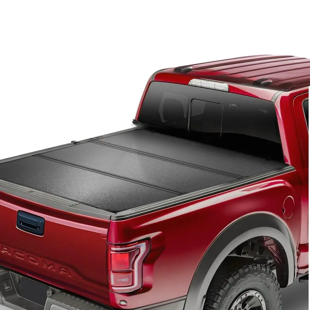 

Tri-Fold Truck Bed Tonneau Cover, Compatible with 2016-2023 for Toyota tacoma , 5' (60.5") Bed, Only Fit 5.0' x 4.6' (60.5" x
