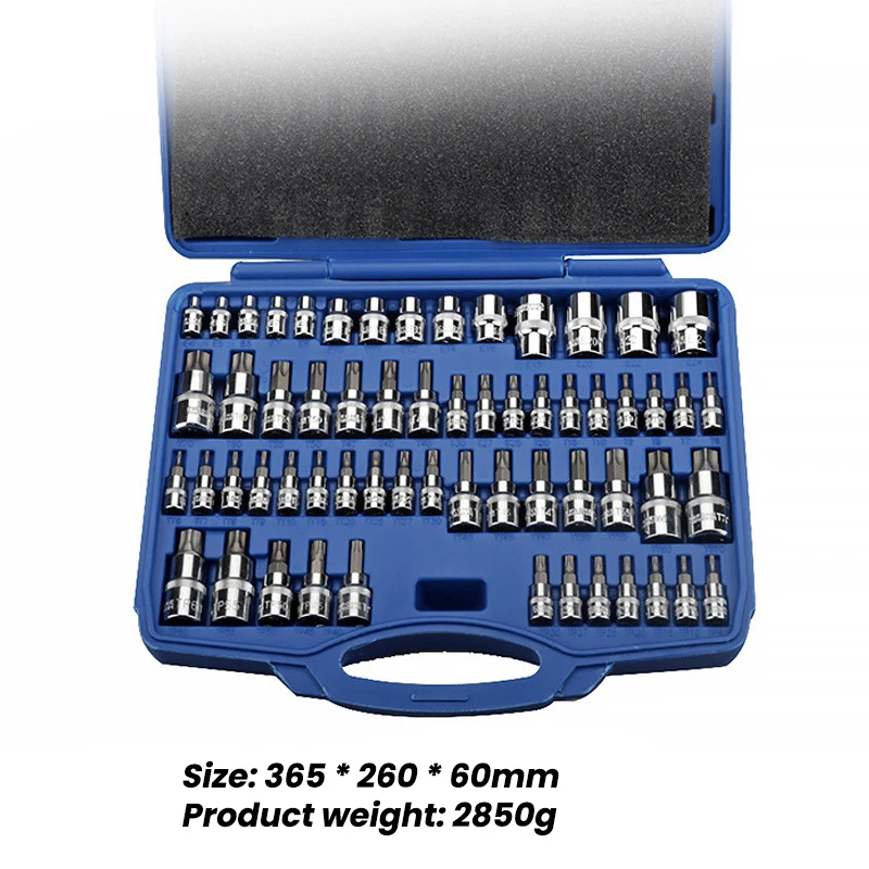 Professional Drive Drill Imperial System Tools Kit Durable Impact Socket Set Hex Bit Socket Set Sturdy Allen Key Sockets