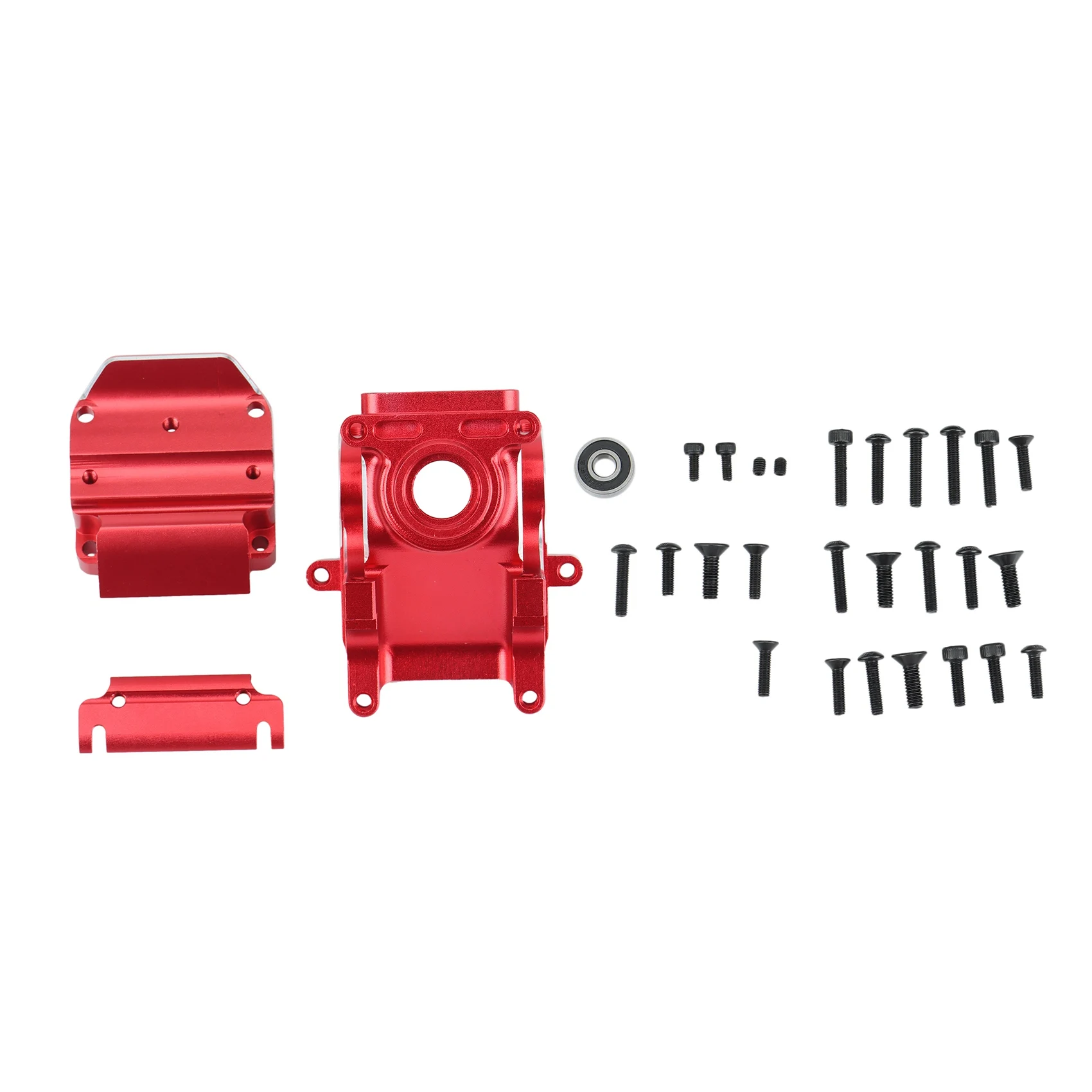 

Metal Front Rear Gearbox Case Housing Set for Arrma 1/8 Kraton Outcast Senton Typhon Talion 1/7 Infraction RC Car,Red