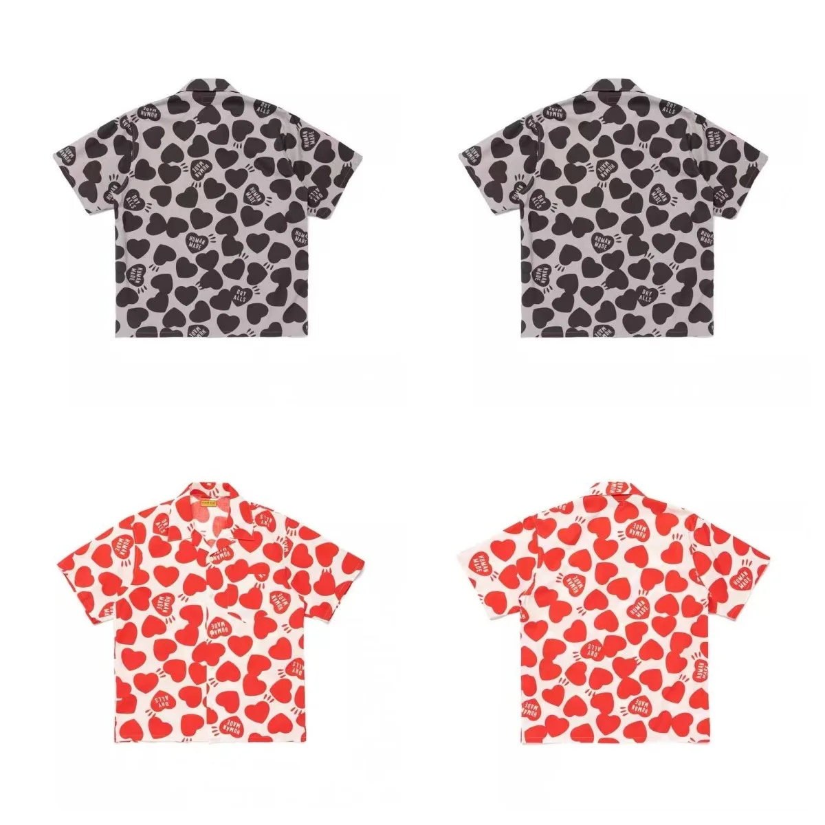 2026 Summer New HUMAN MADE Full Print Hawaiian Shirt Japanese Retro Unisex Beach Short Sleeved Shirt