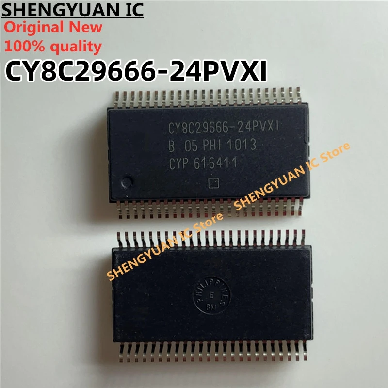 2Pcs/Lot CY8C29666-24PVXIT CY8C29666-24PVXI SSOP48 CY8C29666 PSoC Programmable System-on-Chip Original New 100% quality