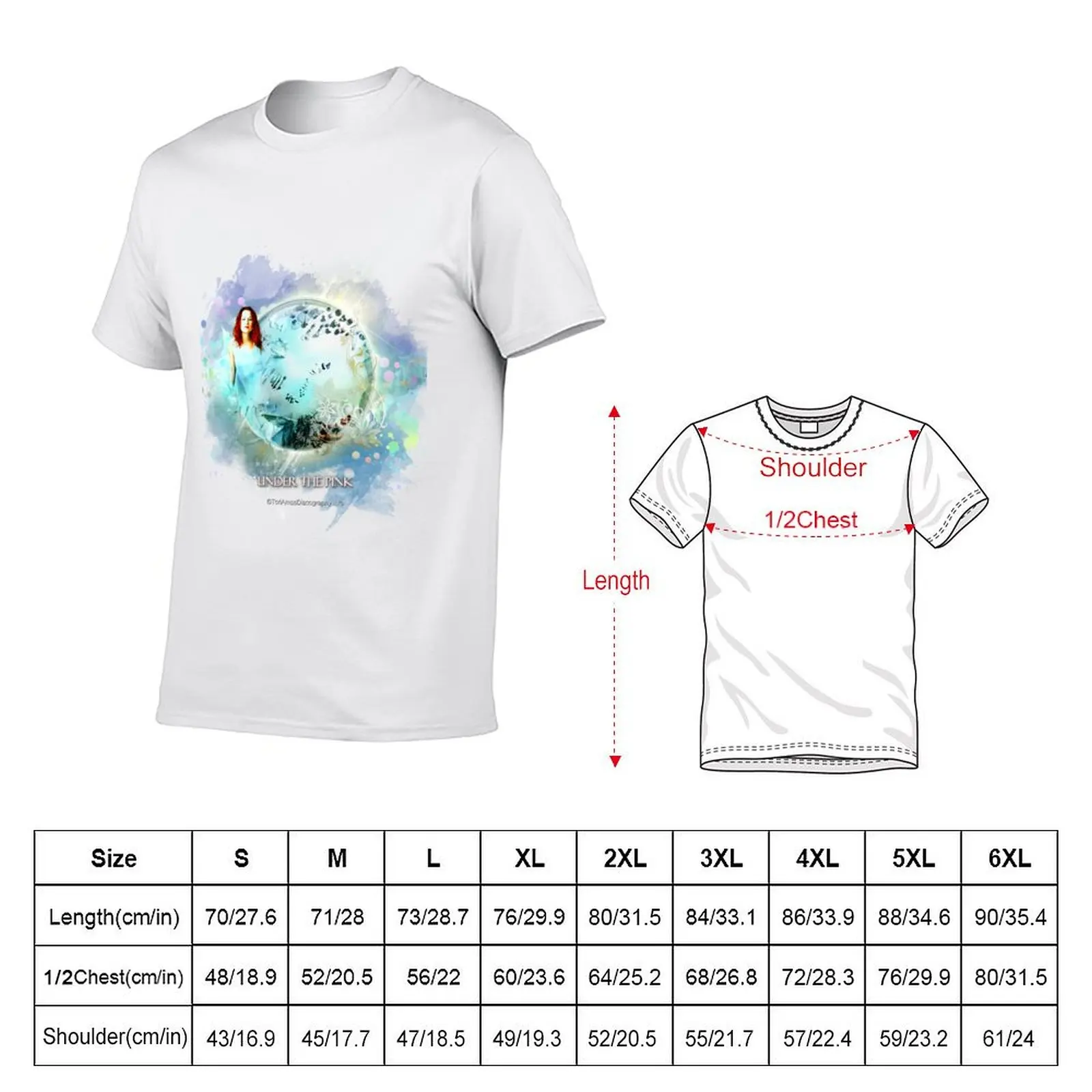 Under Pink from Design the ToriAmosDiscography.info T-Shirt Soft Durable Cotton T-Shirt
