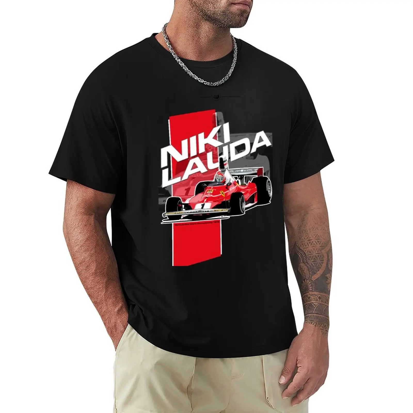 

Niki Lauda - F1 1976 T-Shirt graphic t shirts baggy shirts clothes men clothing