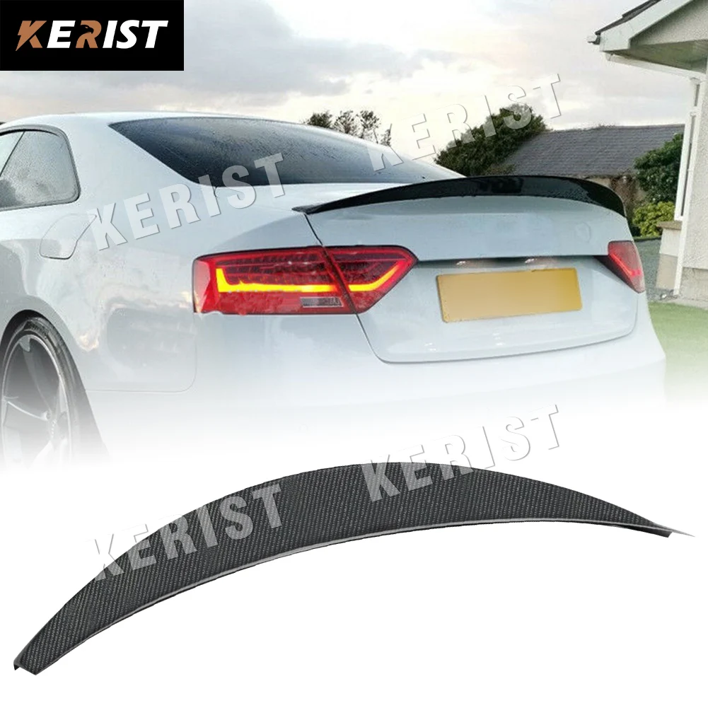 

Real Carbon Fiber Trunk Spoile Wing For Audi S5 B8/B8.5 Coupe 2008-2015 HK Style