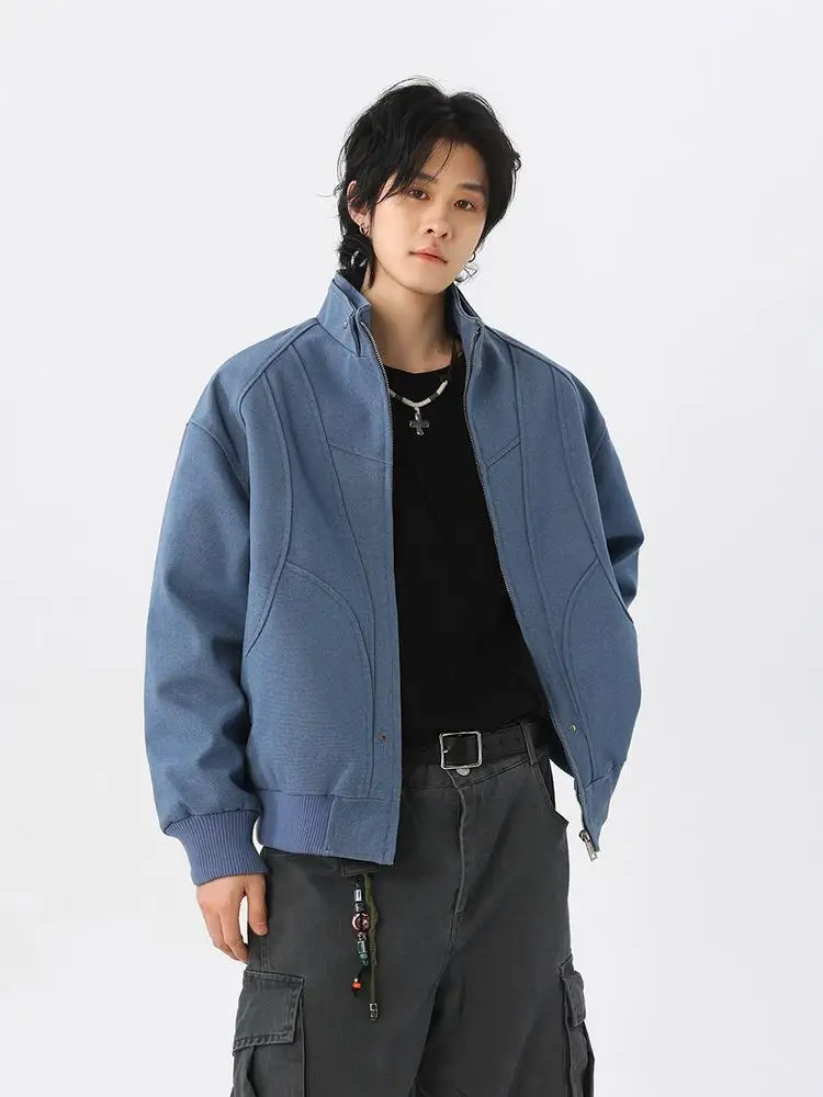 

Спецодежда в американском стиле ретро с воротником-стойкой, джет для мужчин и женщин, повседневная весенне-осенняя одежда Cleanfit ort Baseball Sle Faionable Верхняя одежда