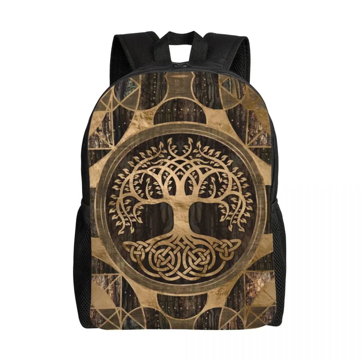 Drzewo życia Plecak podróżny Mężczyźni Kobiety Student School Bookbag 16-calowy plecak na laptopa Viking Pattern Print Daypack Yggdrasil Bag