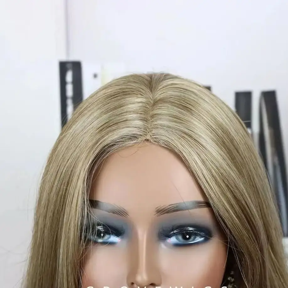 

Легкое обслуживание Карамельно-коричневый волнистый парик спереди Длинный глубокий волнистый синтетический парик с кружевным верхом Термостойкое волокно премиум-класса