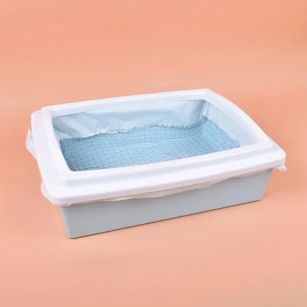 Paquete de 10 forros de caja de arena para gatos de 40/47cm, bolsa de revestimiento de caja de arena para tamizar reutilizable, filtro de pescado de malla para bolsa tamiz de arena para excrementos de mascotas