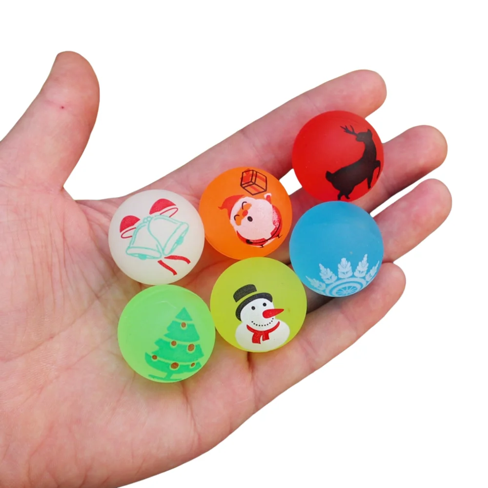 6/12/18/24 قطعة عيد الميلاد الصغيرة موضوع نمط تمتد الكرة لعبة لعيد الميلاد السنة الجديدة كرنفال لوازم الحفلات هدية حشو جائزة #2