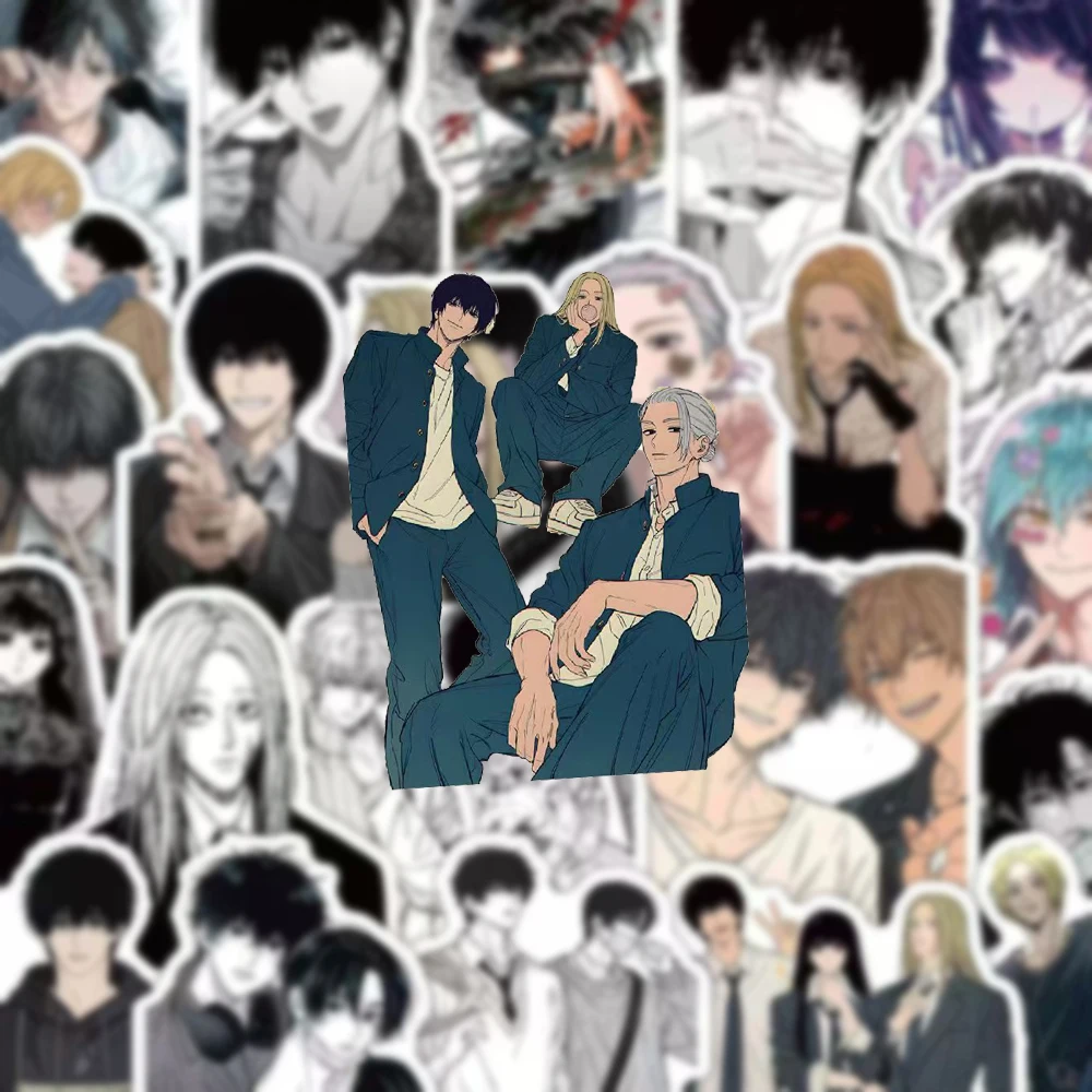 10/30/59pcs Black White Sakamoto Days Anime Stickers Cool Taro Sakamoto Sticker Motorcycle Phone Laptop Osaragi Nagumo Decals