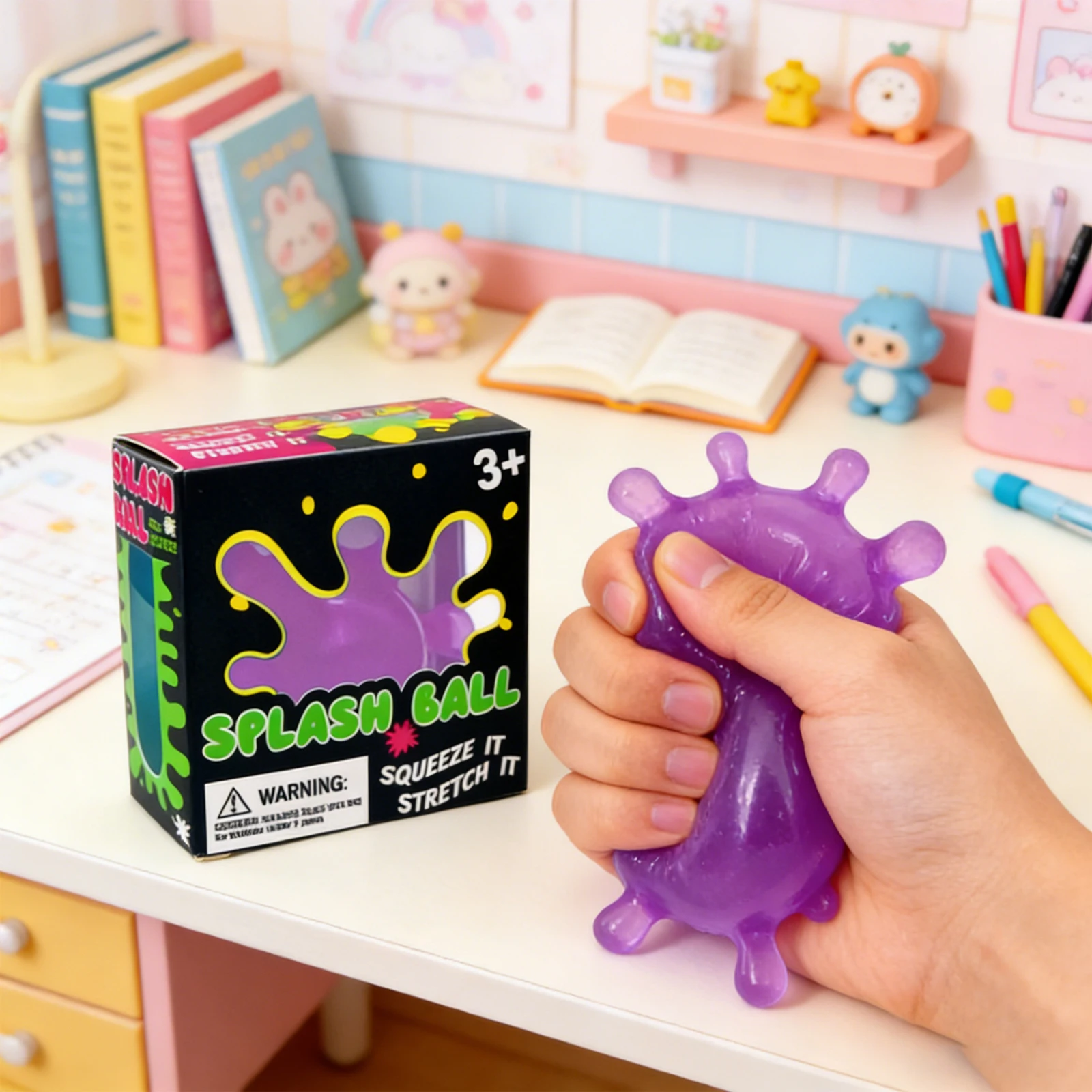 Splash Shaped Pinching Ball Slow Rebound Pressure Relief Ball Maltose Decompression Toy Squeeze Balls Blind Box Party Gif Toys image 2