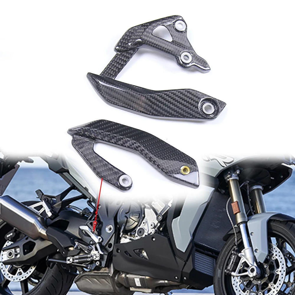 For BMW S1000XR 2021 2022 2023 100% Full  Carbon Fiber Heel Guards Fairing Motorcycle Modification Accessories Fairings Kit