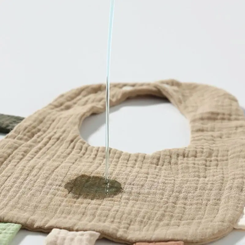 

95AE Saliva Towel Breathable Infant Bib Newborn Burp Cloth Bandana Cartoon Neck Scarf