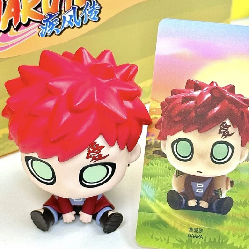 Подлинная сидячая серия Наруто Шиппуден, слепая коробка Наруто, модная игра, кукла ручной работы, сюрприз, настольный автомобиль, украшение, подарки на день рождения