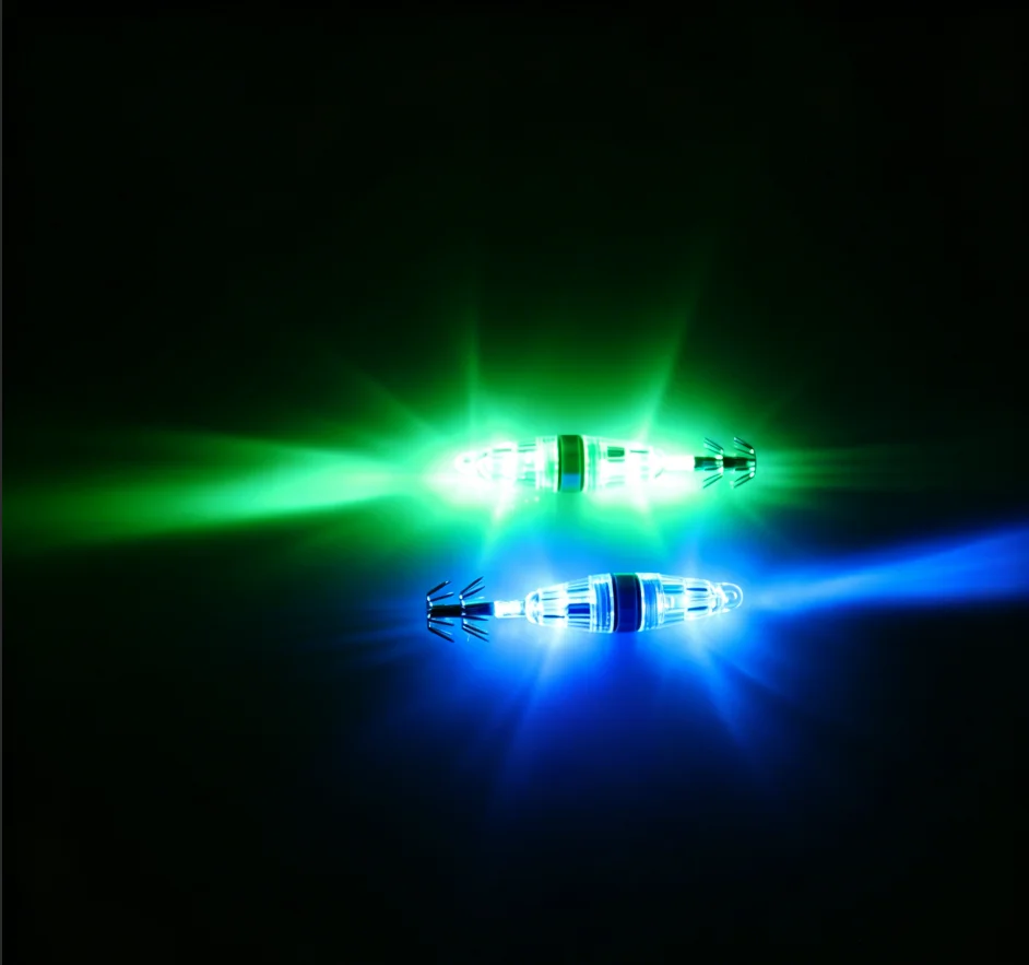 Hot Sale 1PCS LED Underwater Squid Light Lure with Double Hooks Constantly Glowing Night Sea Fishing Octopus Bait Tackle view 6