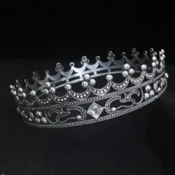 Vintage Crystal Tiara Crown For Women Men Pageant Prom Diadem Headpiece Pageant Prom Hair Ornaments Head Jewelry Accessories