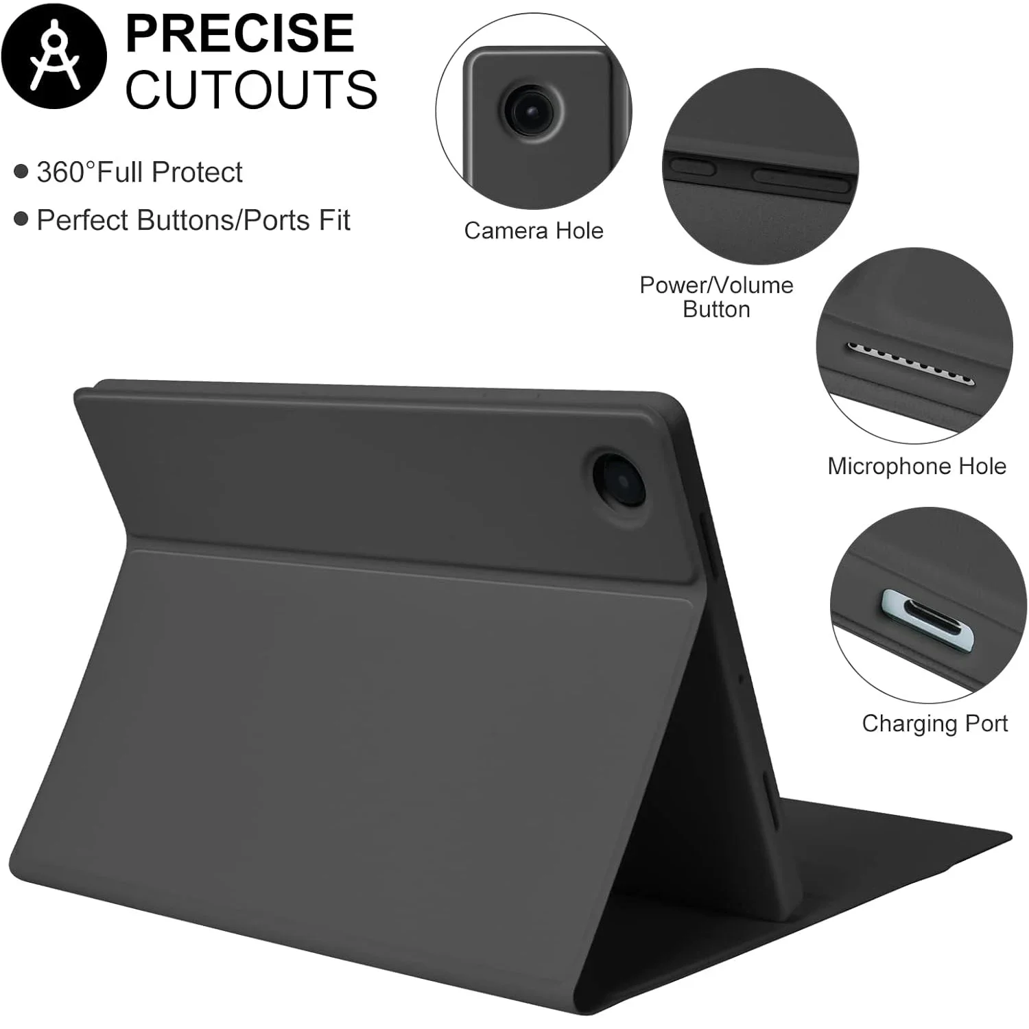 حافظة لهاتف سامسونج جالاكسي تاب A8 10.5 بوصة، حافظة لوحة المفاتيح لهاتف سامسونج جالاكسي تاب A8 10.5 بوصة SM-X200 SM-X205 SM-X207 #4