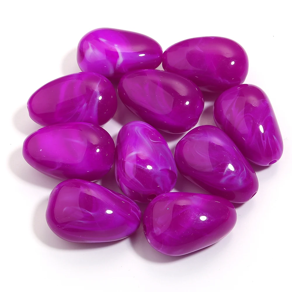 10pcs Irregular Acrylic Beads for DIY Jewelry Making