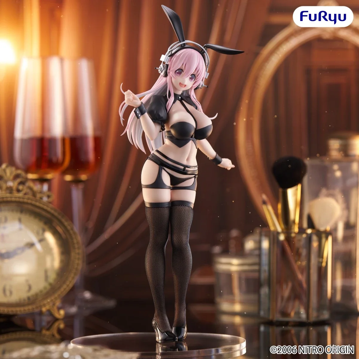 In Stock FuRyu BiCute Bunnies Super Sonico Reverse Bunny Anime Action Figure Toy Gift Figure Collection Hobby