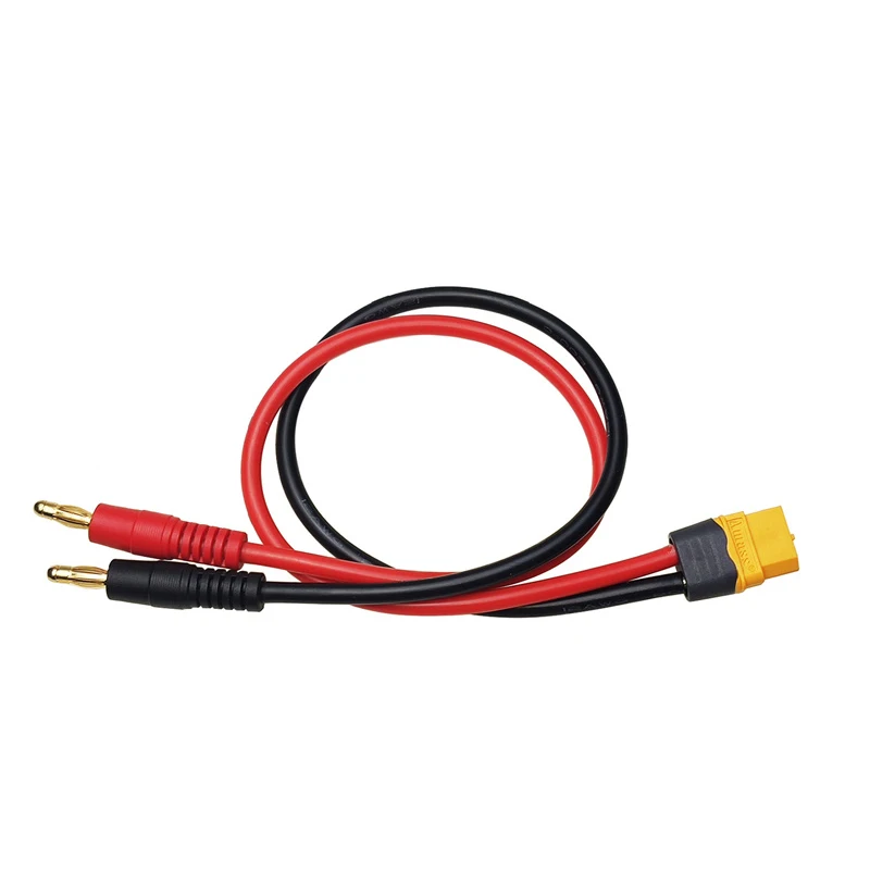 XT60H Male Female Connector Plug to 4mm Banana Plugs Battery Charge Lead Adapter Cable for RC Helicopter Quadcopter Lipo Battery