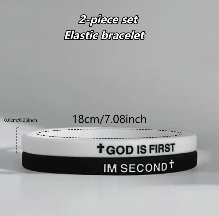 Christian Faith Inspirational Silicone Wristbands Set