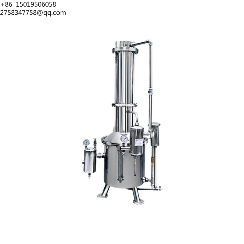 50L Stainless Steel Tower Steam Heavy Distiller Pure Water Produce Water Distiller