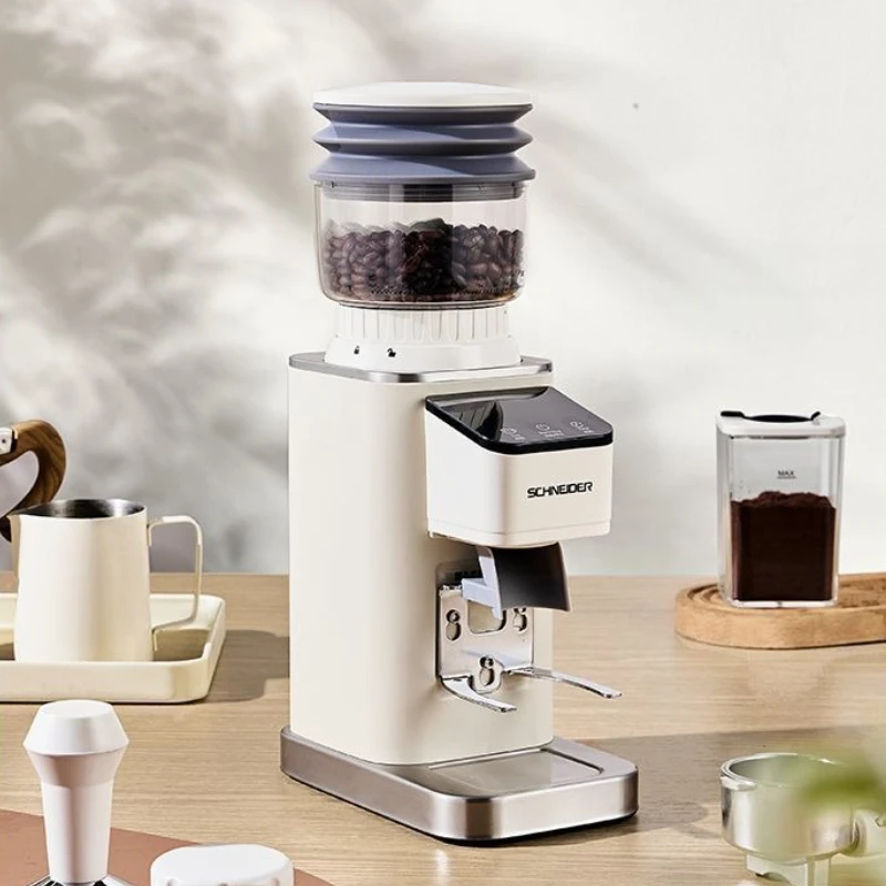 مطحنة حبوب القهوة مع خافق البودرة، مطحنة حبوب القهوة التجارية من الدرجة الاحترافية مع خشونة طحن قابلة للتعديل