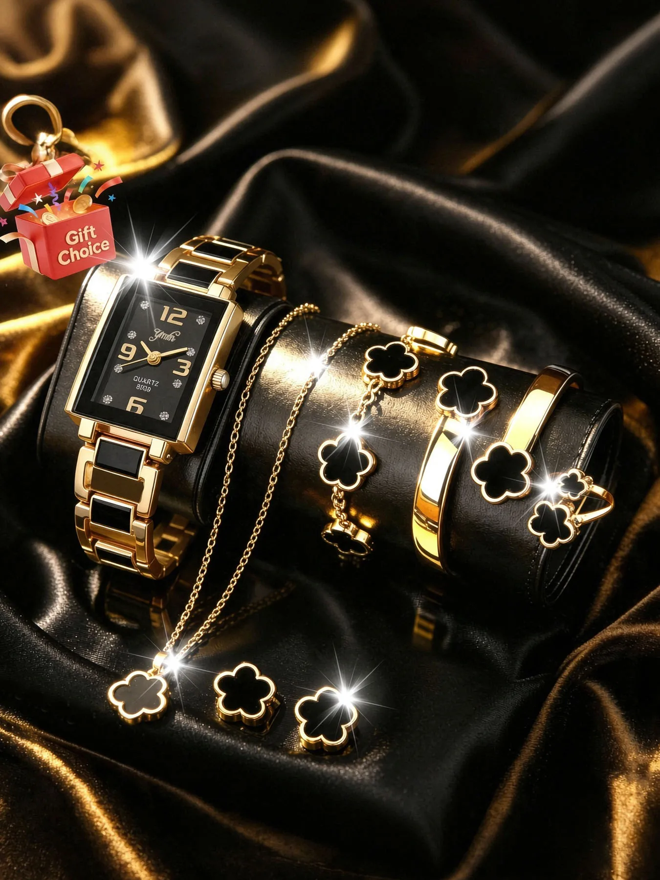 Golden ladies' watch, women's student-style Southeast Asian Korean version, elegant quartz, niche high-end feel
