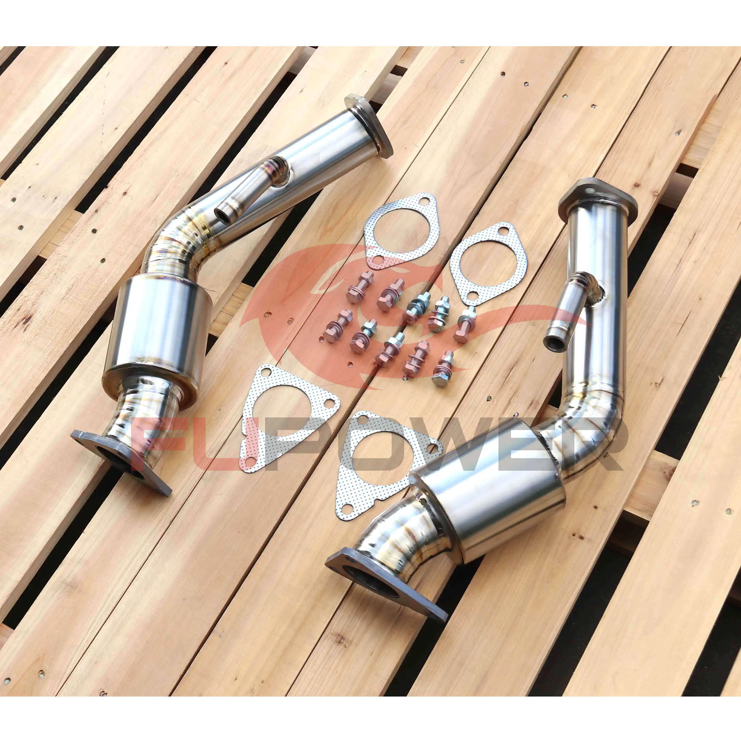 

Titanium High Flow Resonator Test Pipe for Nissans 350Z 370z Infiniti Q40 Q60 Downpipes