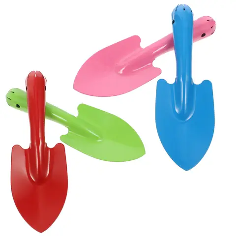 4 Pcs 원예 삽 작은 심기 도구 인체 공학적 핸들 빨간색 녹색 경량 철 꽃에 적합 Best5