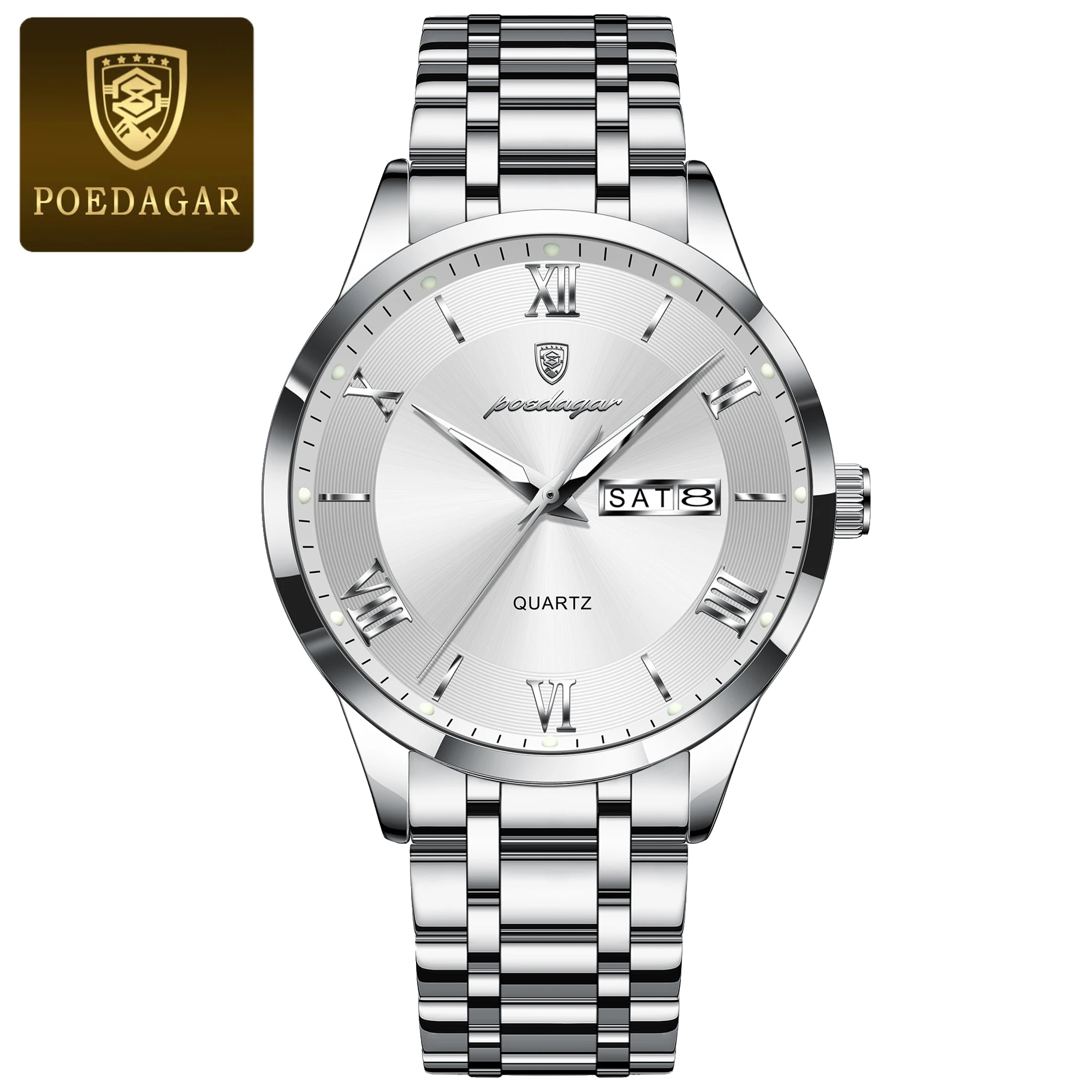 Men's Luxury Waterproof Quartz Watch with Luminous Features