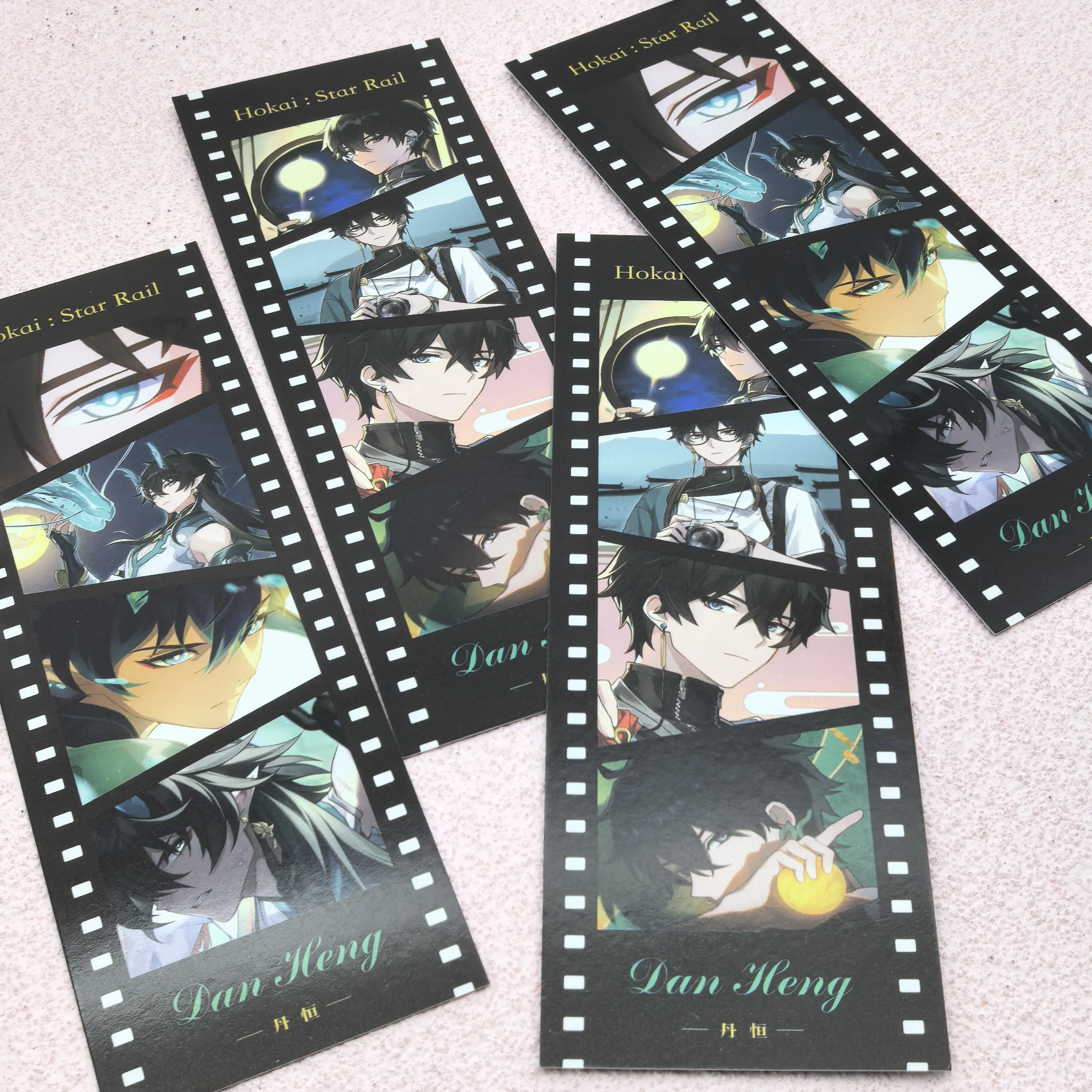 1Set Anime Games Honkai: Star Rail Robin Danheng Movie Card With Ticket Anime Bookmark Beautiful Postcards Game Collection Tick