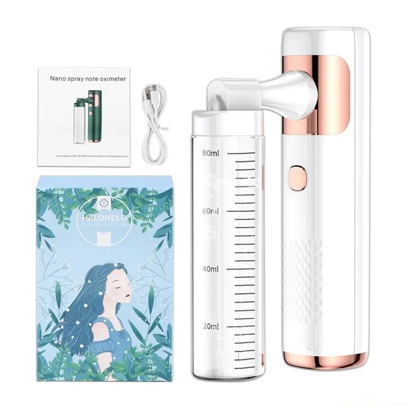 

D0AB High Pressure Handy Atomization Mist Face Sprayer Steamer with USB Rechargeable