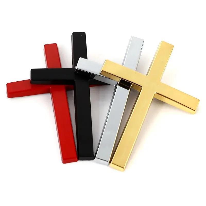 

Car 3D Metal Christian Cross Auto Body Emblem Badge Decal Sticker For BWM Audi Honda Opel Ford Toyota Buick KIA VW Accessories