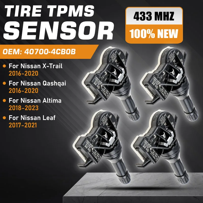 

1/4PCS Car For Nissan X-Trail Qashqai 2016-2020 TPMS Nissan Altima 2018-2023 Nissan Leaf 2017-2021 Tire Pressure Monitor Sensor