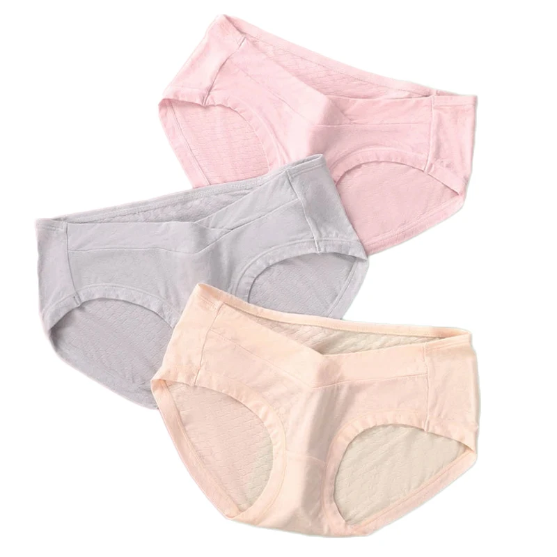 

Emotion Moms (3PCS/Lot)Pregnant Women Underwear Cotton Panties Low-waist Briefs U-shaped Maternity Panties Pregnant Briefs