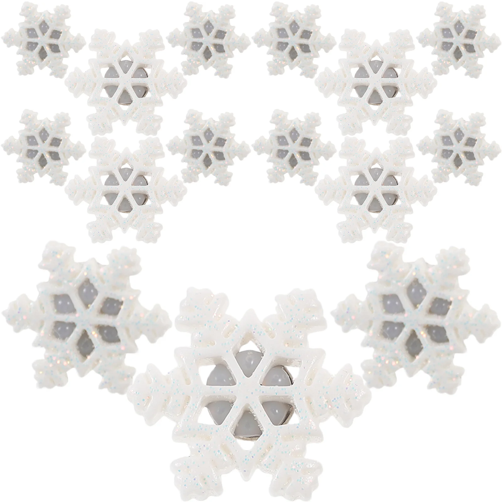 30Pcs Snowflake Thumbtacks Decorative Resin Push Pins Multi-Purpose Map Poster Drawing Pins Ideal for Office School Home