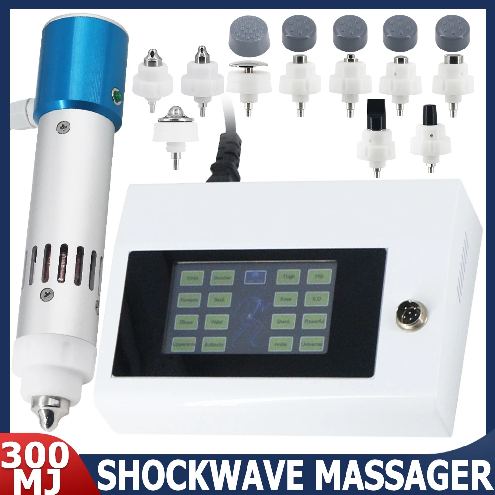 

300MJ Physiotherapy Shockwave Machine Effective For ED Treatment Body Pain Relief Relaxation Professional Shock Wave Massager