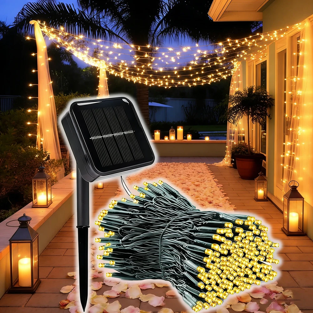 Outdoor Solar Light String LED Christmas Decoration,light String Solar Fairy Light Garden Christmas Decoration Light