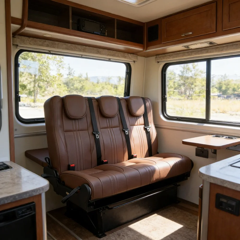 

Ustom Wholesale Luxury Folding Seats with Adjustable Backrest - Mini Bus Passenger Seats for MPVs Van & Motorhome Modifications