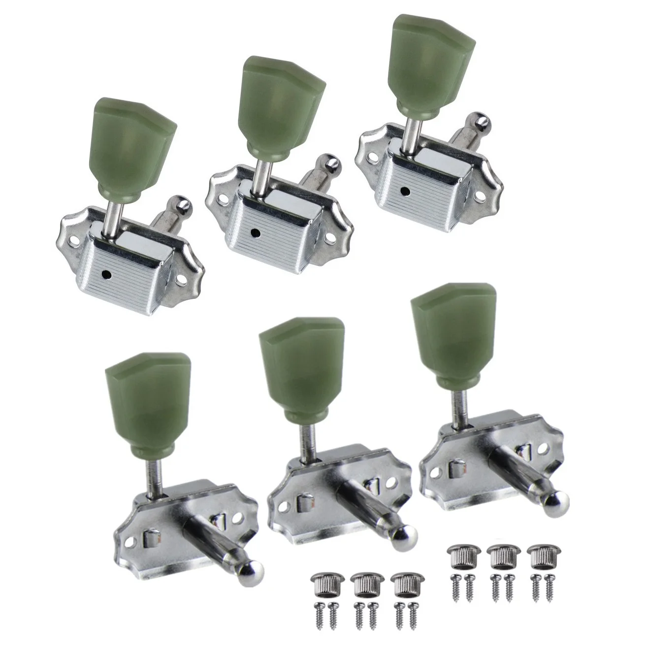 فليور 6 قطعة ديلوكس خمر آلة الغيتار الكهربائي رؤساء المستقبلون 3L3R ضبط الغيتار أوتاد