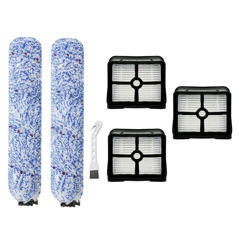 

А03В! 6 шт. роликовая щетка Hepa-фильтр для D3 для SPEEDFOX Nano NanoPro, запасные части для машины для мытья полов