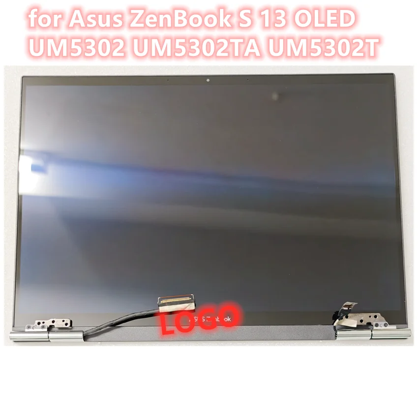 Original 15.6'' UHD top of laptop for Asus ZenBook S 13 OLED UM5302 UM5302TA UM5302T Display panel touch screen FULL assembly