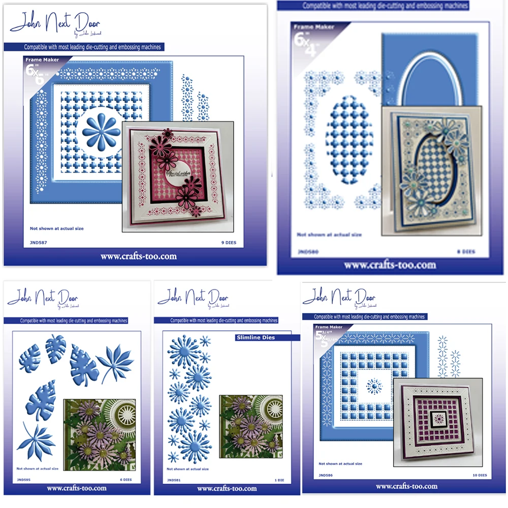 

New Slimline – Carol Flower Patio Leaves Metal Cutting Dies Scrapbook Diary Decoration Embossing DIY Greeting Card Gift Making