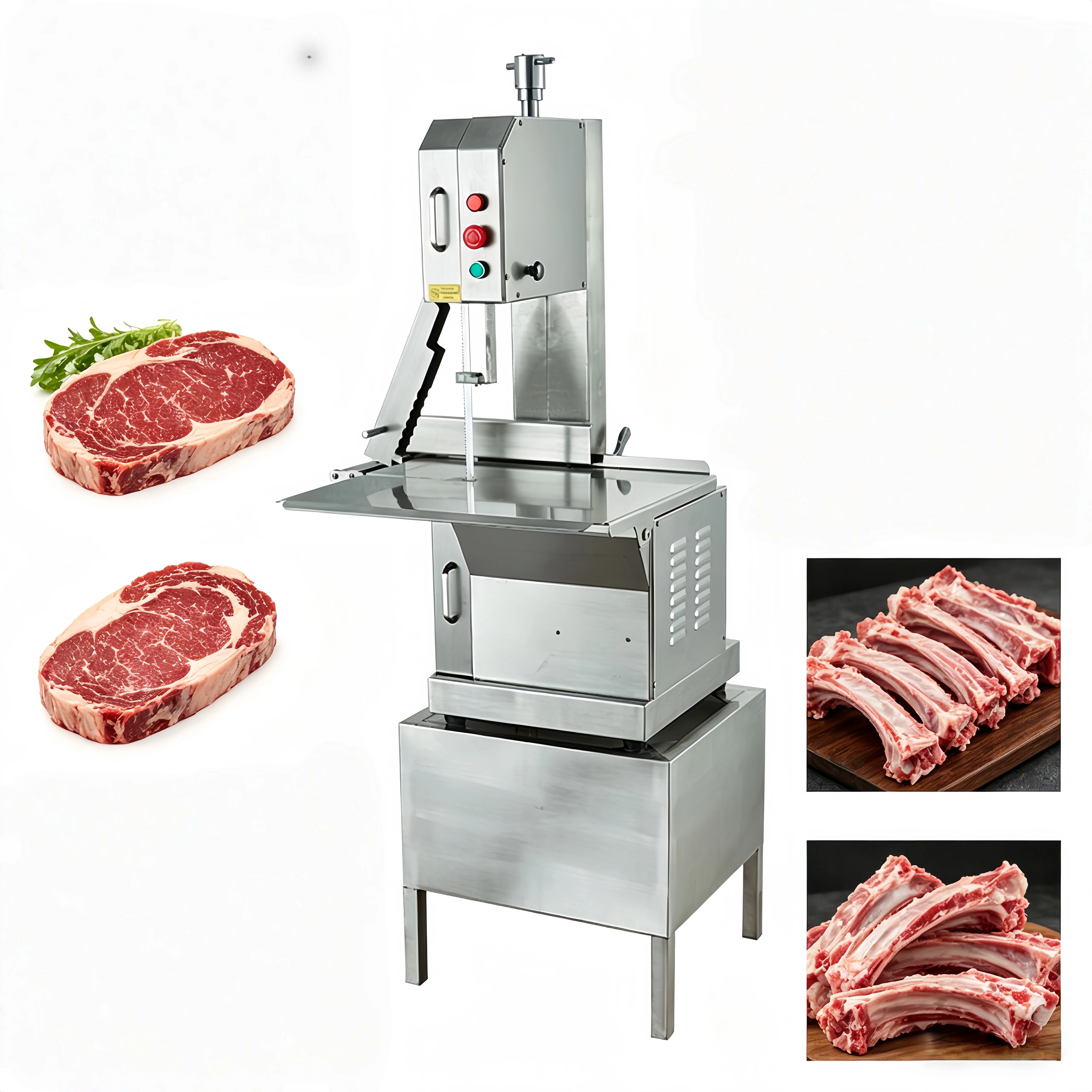 Small Commercial Electric Bone Saw Machine Home Use Frozen Meat & Ribs Cutter, Electric Bone Cutting Saw For Butchery