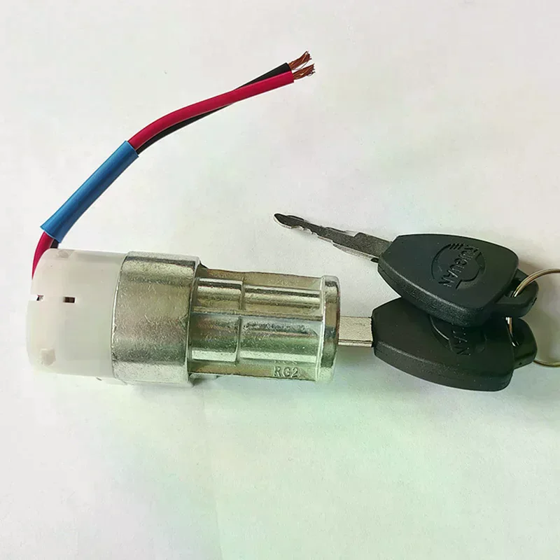 العالمي دراجة كهربائية صندوق بطارية ليثيوم قفل كبير رئيس قفل مركبة كهربية E-الدراجة قفل بطارية ليثيوم تشغيل/إيقاف #3